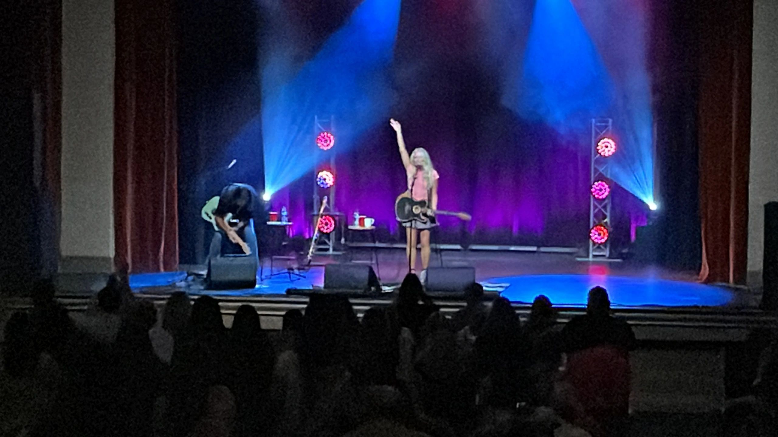 Live band performance on stage